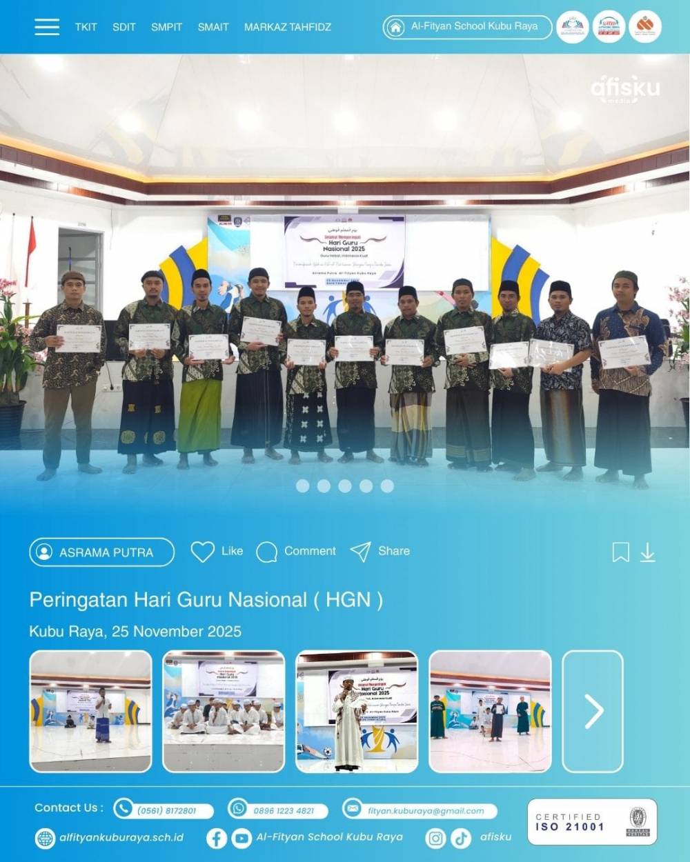 PERINGATAN HARI GURU NASIONAL TAHUN 2025 - ASRAMA