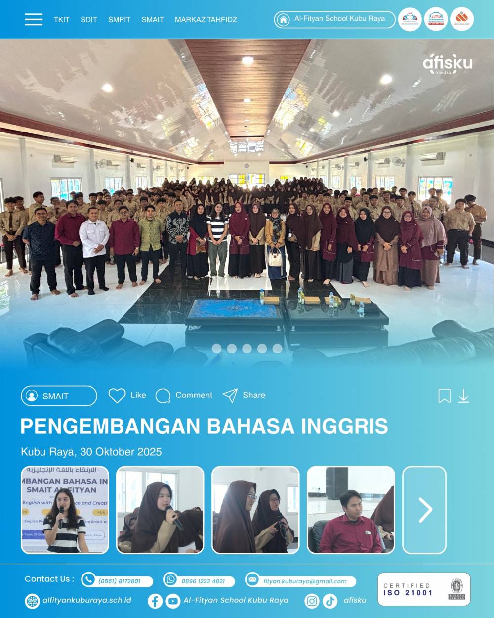 PENGEMBANGAN BAHASA INGGRIS SMAIT AL-FITYAN KUBU RAYA