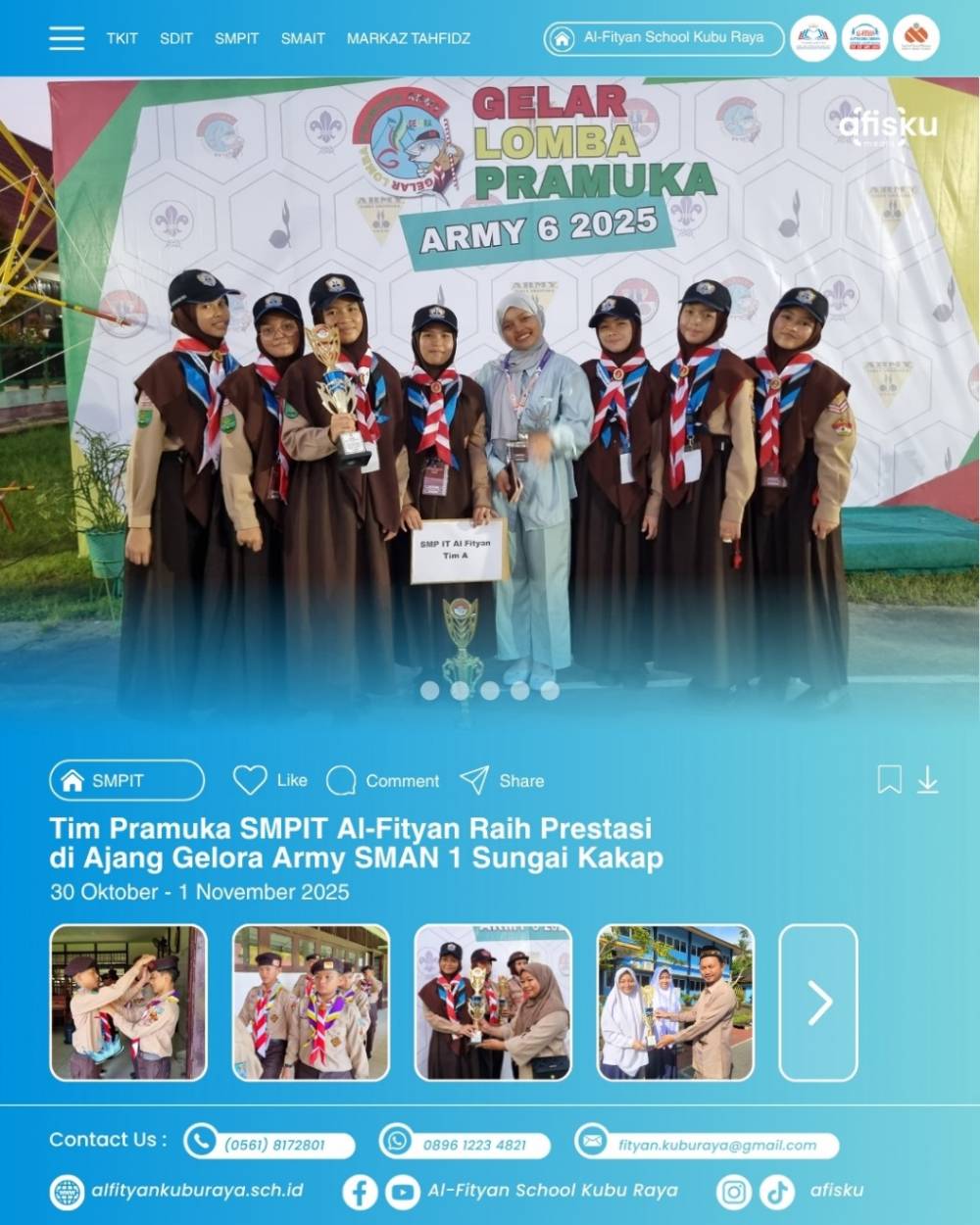 SMPIT LOMBA PRAMUKA GELORA ARMY SMAN 1 SUNGAI KAKAP
