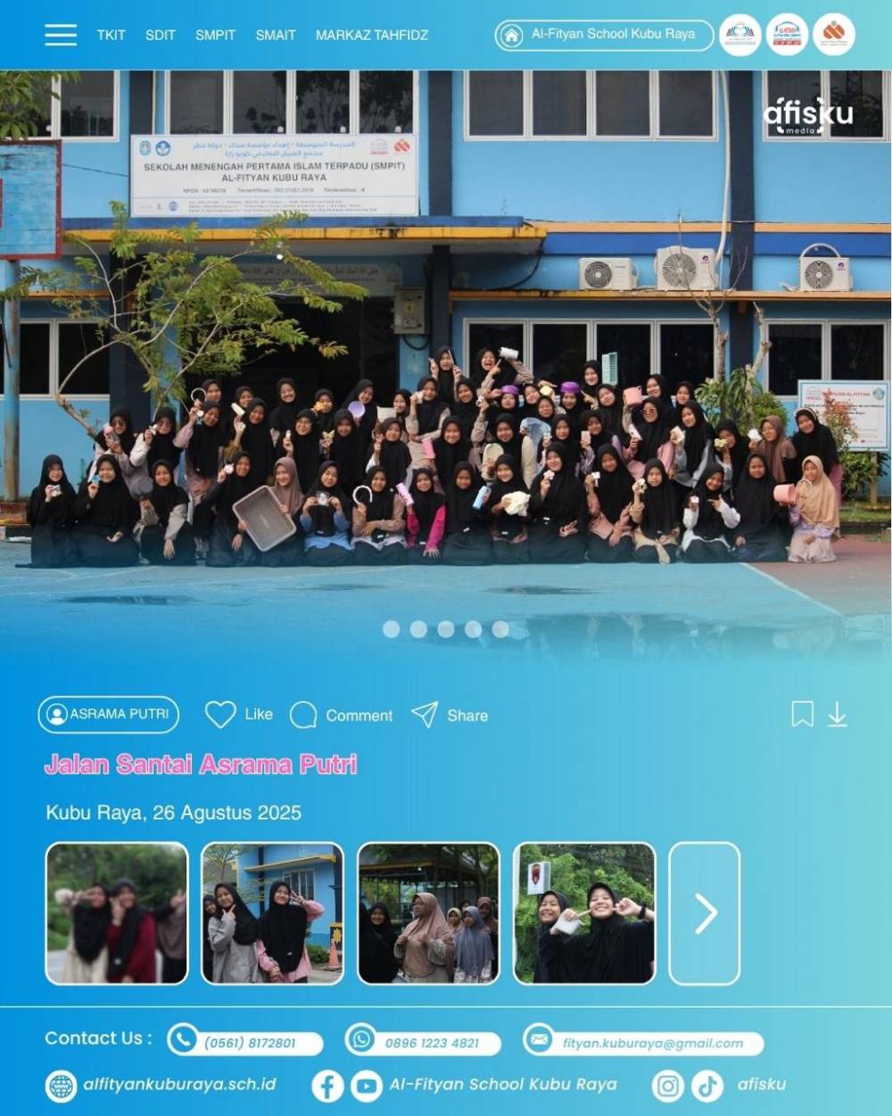 JALAN SANTAI SISWI AKHWAT AL-FITYAN KUBU RAYA 2025
