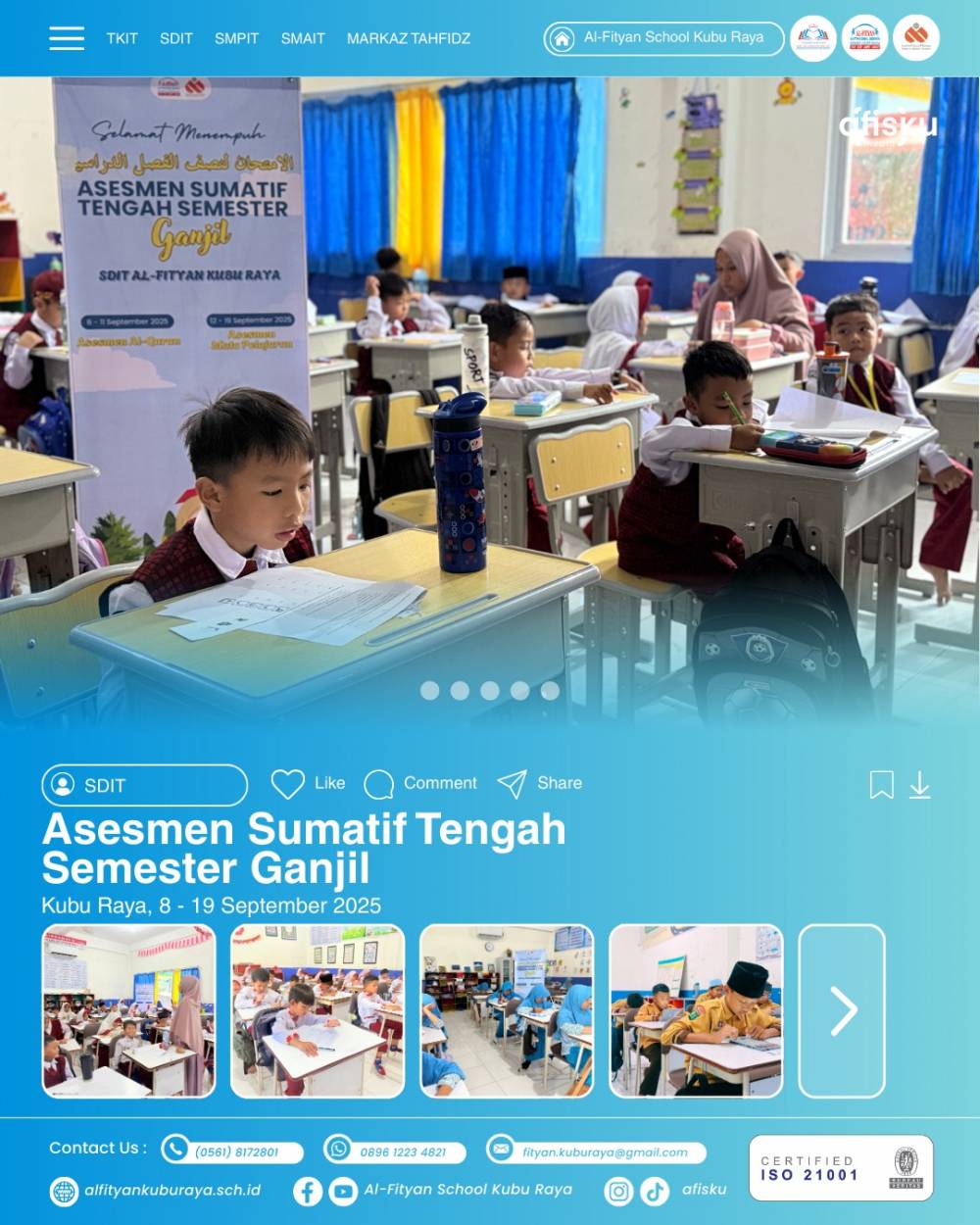 ASESMEN SUMATIF TENGAH SEMESTER GANJIL SDIT AFISKU TA. 2025-2026