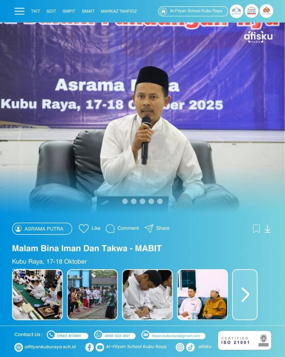 MABIT SISWI SMPIT DAN SMAIT AL-FITYAN KUBU RAYA 2025