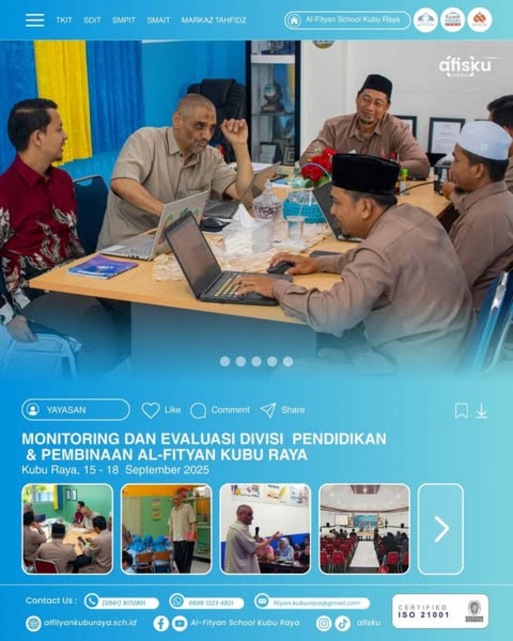 SUPERVISI AFISKU OLEH DIVISI PENDIDIKAN & PEMBINAAN PUSAT