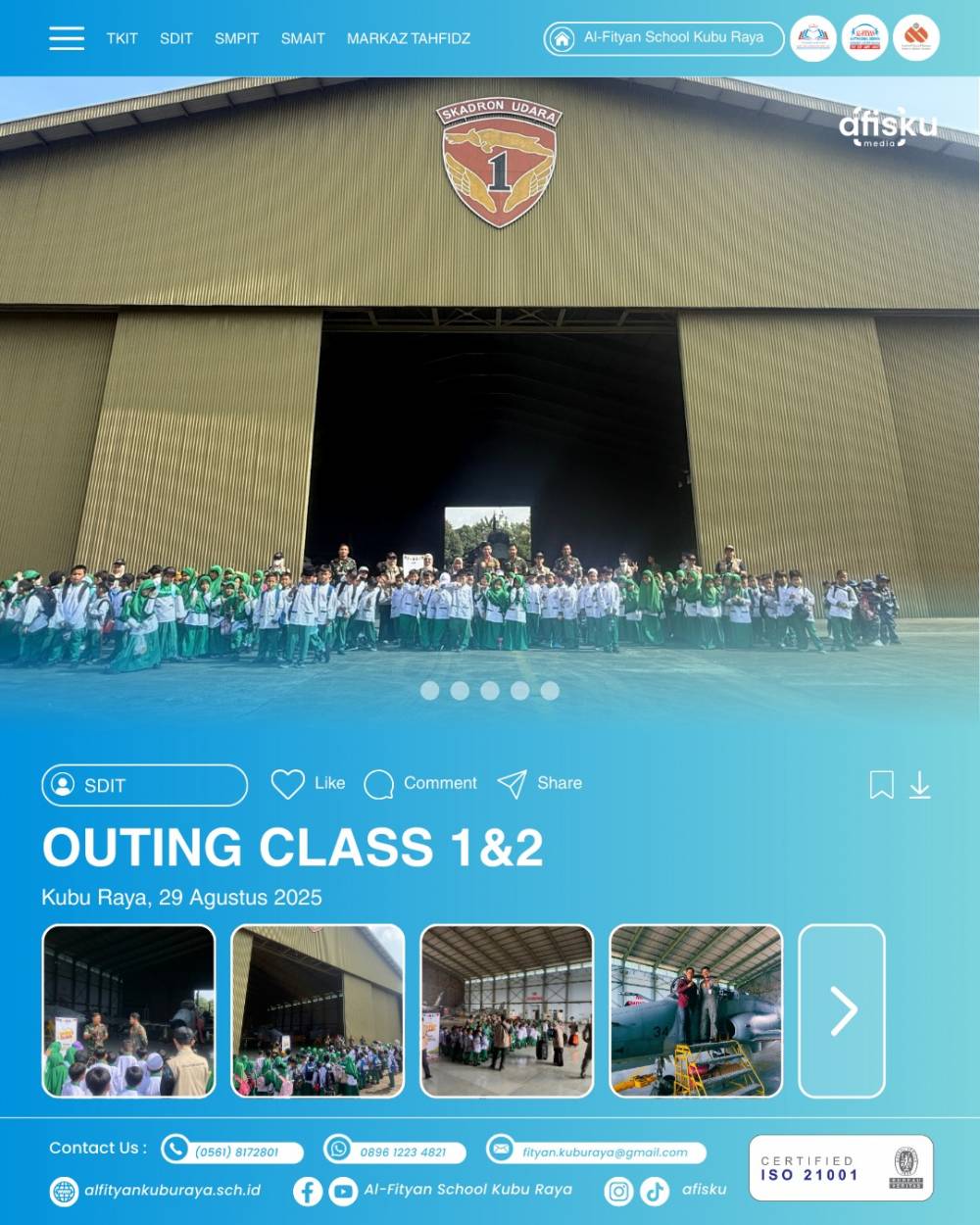 OUTING CLASS 1&2 SDIT AL-FITYAN KUBU RAYA