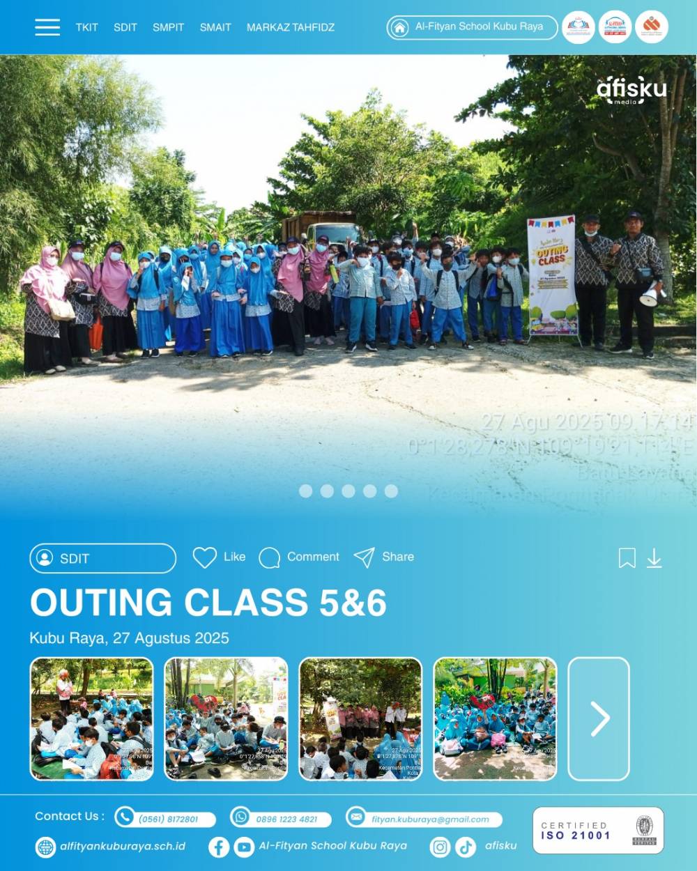 OUTING CLASS 5&6 SDIT AL-FITYAN KUBU RAYA
