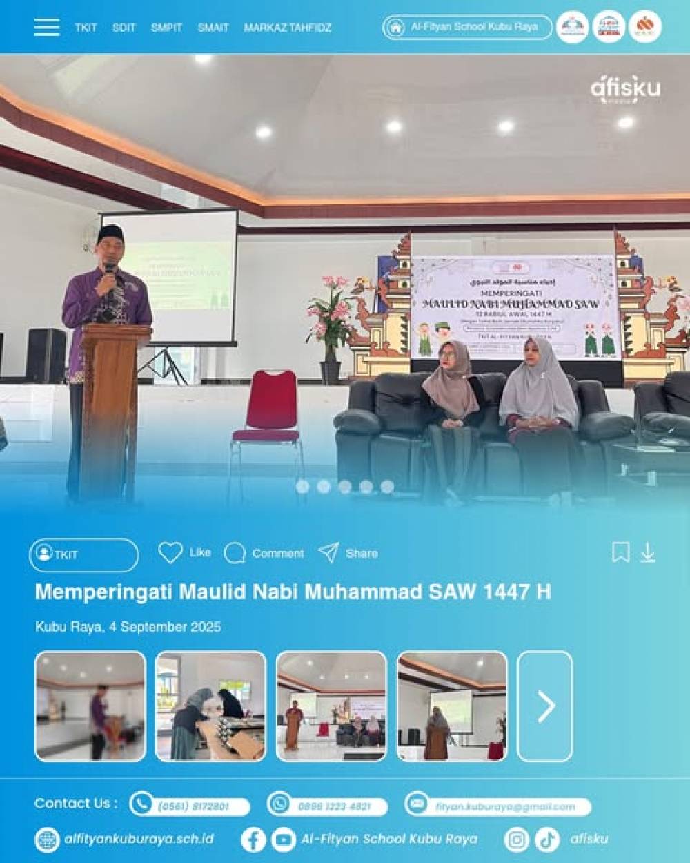 TKIT AFISKU PERINGATI MAULID NABI MUHAMMAD SAW 1447 H