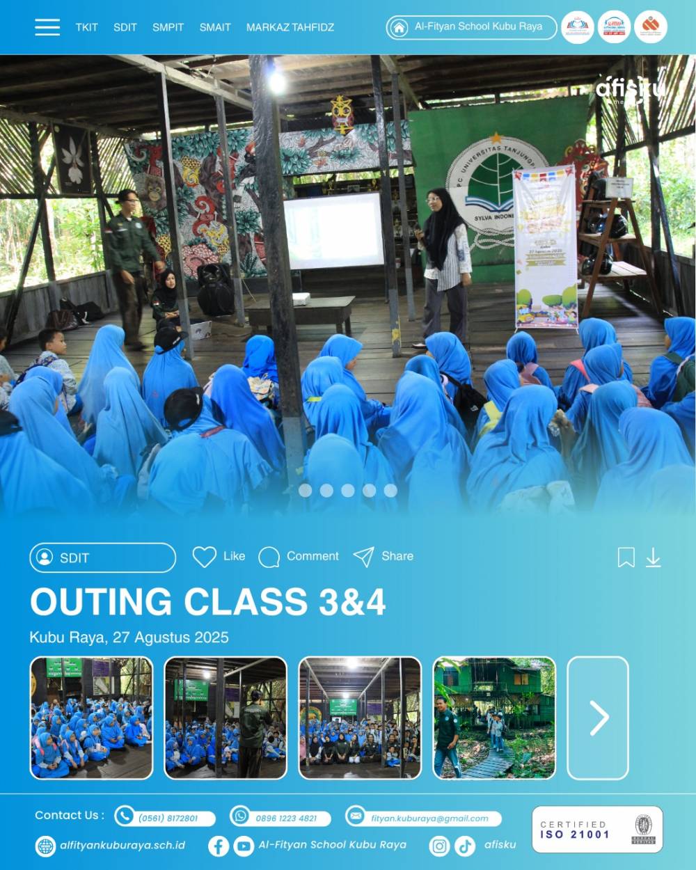 OUTING CLASS 3&4 SDIT AL-FITYAN KUBU RAYA